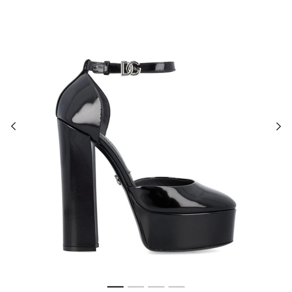 Dolce & Gabbana Black Platform Shoes - Picture 1 of 8